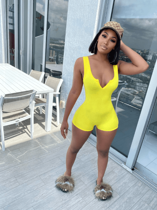 Summer Ribbed Knitted Playsuit