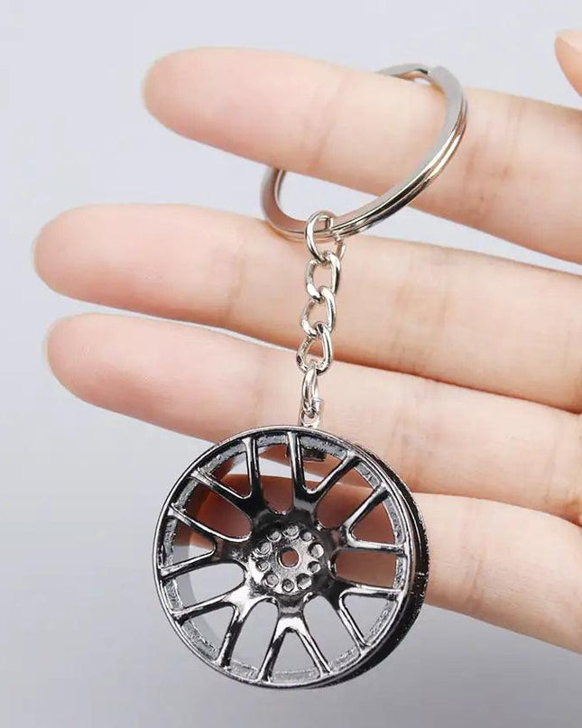 Wheel Rim Hub Tuning Keychain