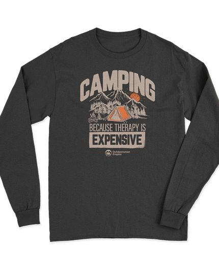 Camping No Expensive Men Long Sleeve Shirt