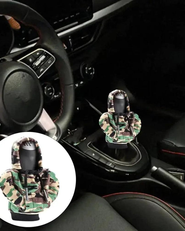 Car Gear Shift Cover Mini Hoodie Gear Shift Cover for Car Shifter Interior Trim