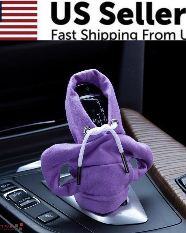 Car Gear Shift Cover Mini Hoodie Gear Shift Cover for Car Shifter Interior Trim