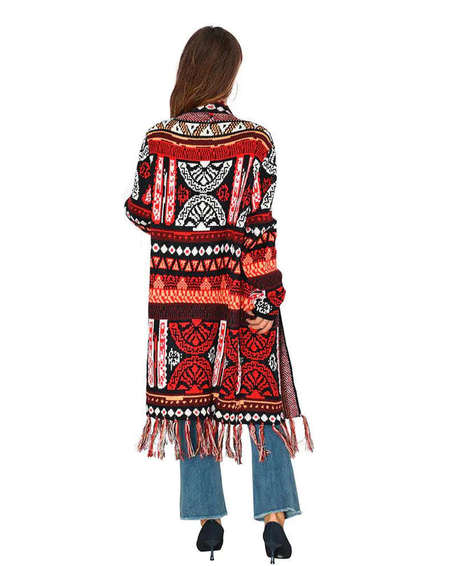 Ethnic Fringe Cardigan