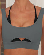 Grey Sports Bra / Medium