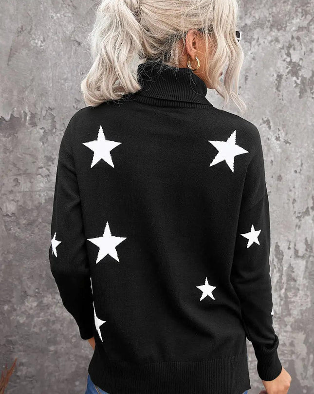 Star Print Sweater