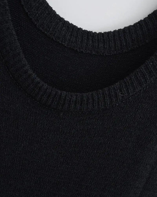 Tiered Tassel Knit Dress