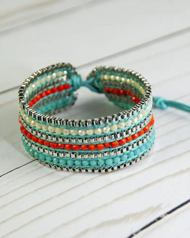 Looped  Bracelet-Tangerine