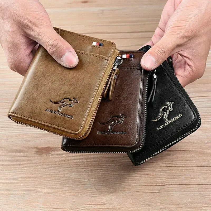 Men's "RFID" Blocking Leather Wallet "Waterproof"