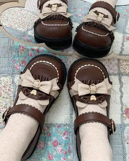 Lolita Sweet Round Toe Low Heel Shoes