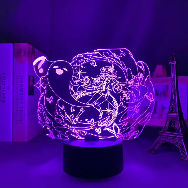 Genshin Impact Night Light 3D Illusion