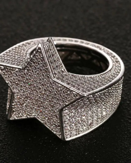 Men's Hip Hop Star Ring