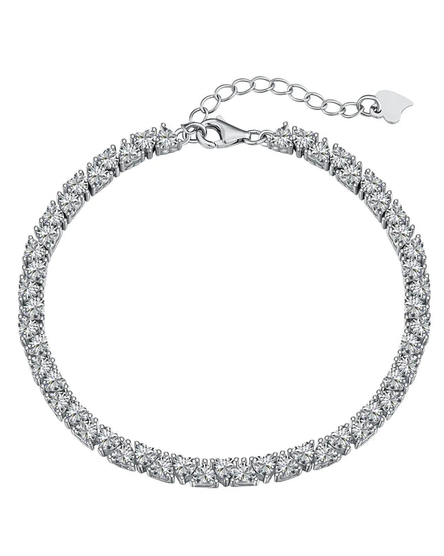 S925 Sterling Silver Hip Hop Zircon Bracelet