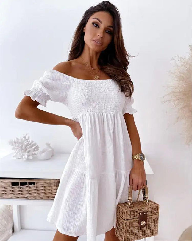 Queen Plain Short Dress