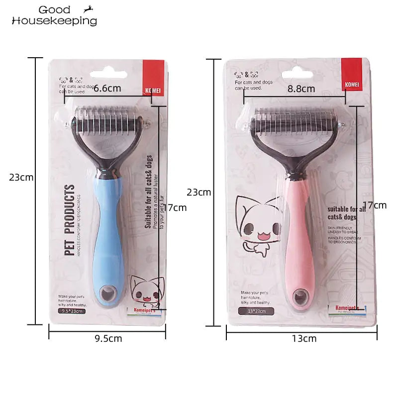 Pet Brush Double-Sided Hair Removal Comb