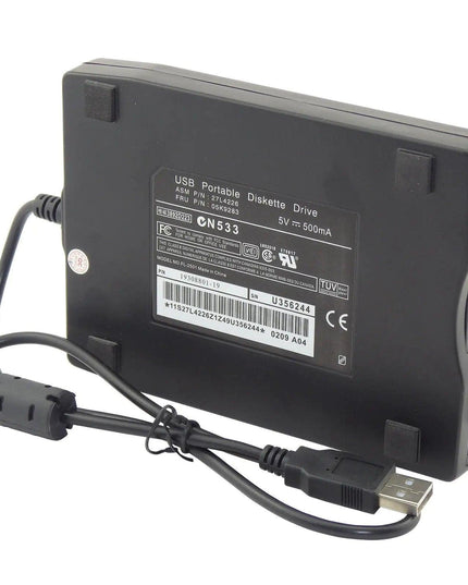 3.5” USB 2.0 Data External Floppy Disk Drive 1.44MB For Laptop PC Win 7/8/10 Mac