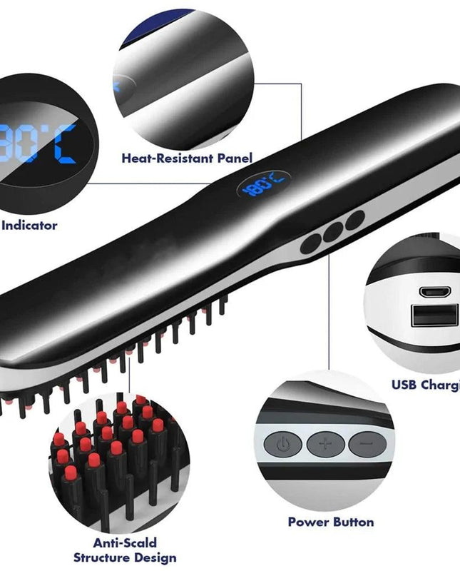 Wireless Men Quick Beard Straightener