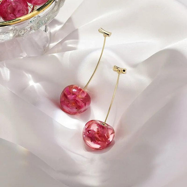 Cherry Drop Earrings