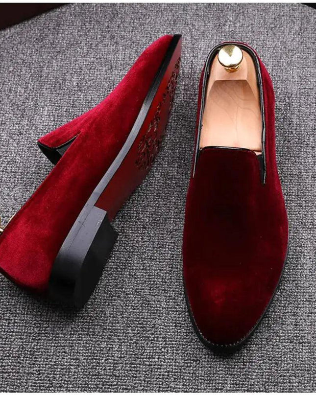 Red Bottom Suede Loafers