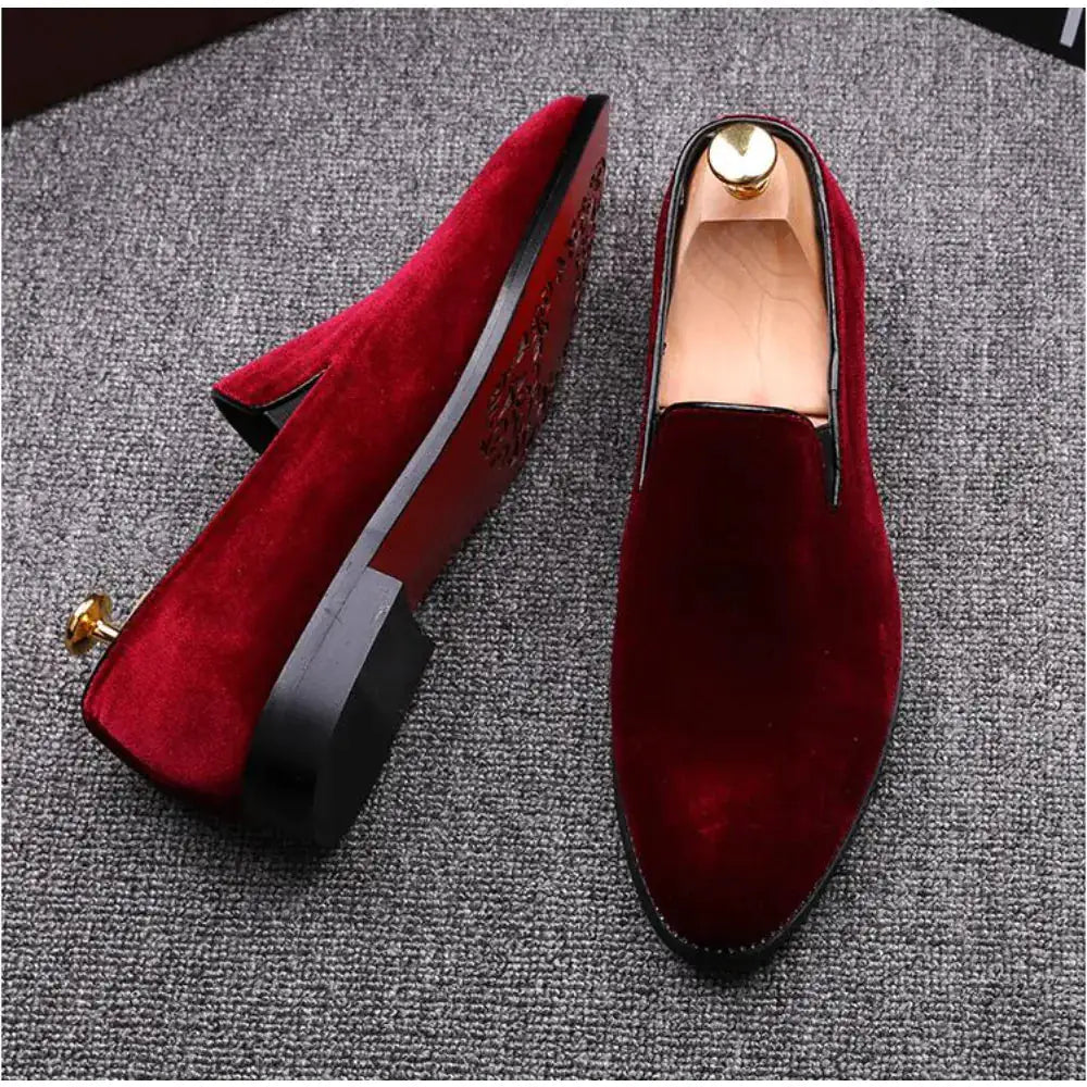 Red Bottom Suede Loafers