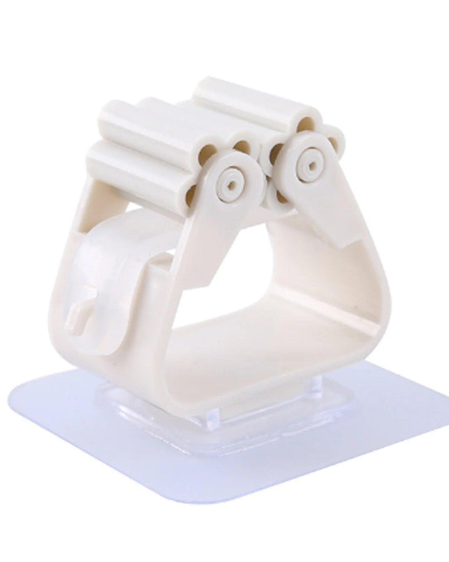Adhesive Multi-Purpose Hooks Wall Mounted Mop Organizer Holder