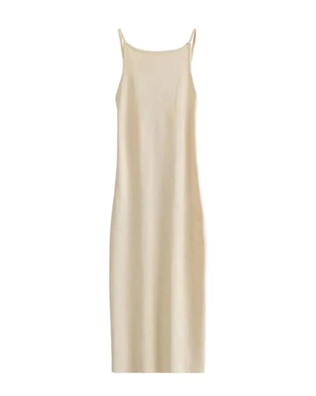 Fitted Knit Midi Dress