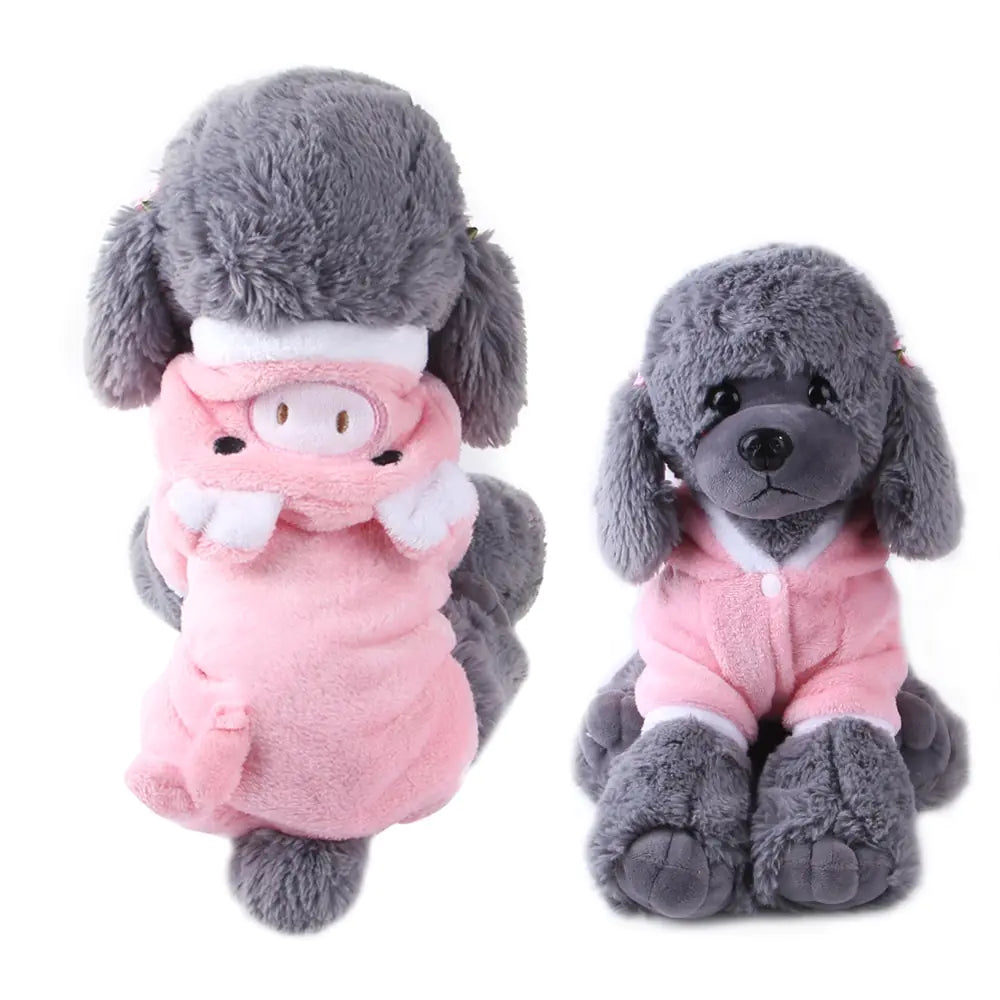 Soft Warm Fleece Dogs Jumpsuits