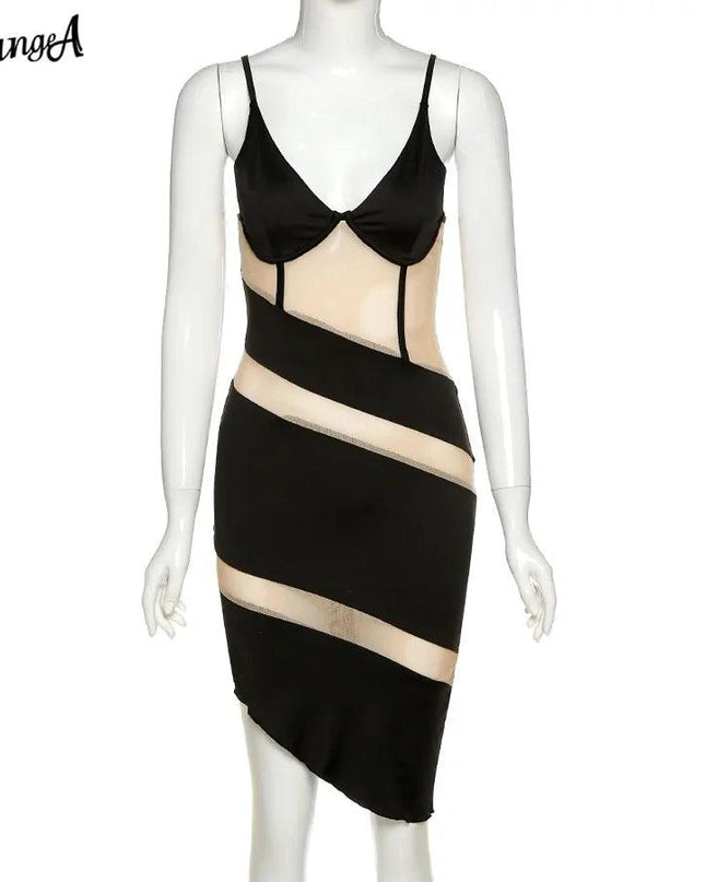 V-Neck Sleeveless Dress