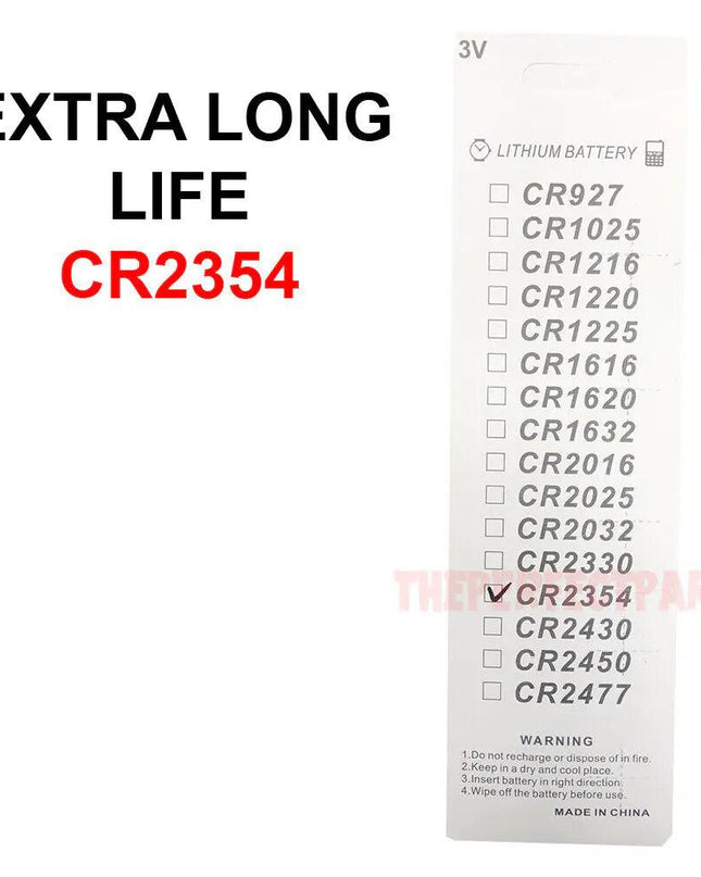 5 PCS CR2354 Lithium Battery 3V Button Cell Computer Portable Devices EXTRA LIFE