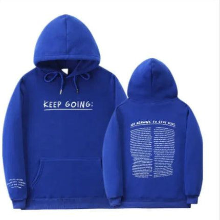 "Women’s Letter Print Hooded Sweatshirt with Drawstring, Pockets, and Long Sleeves – Stylish Sports Hoodie" - My Beautiful Collection