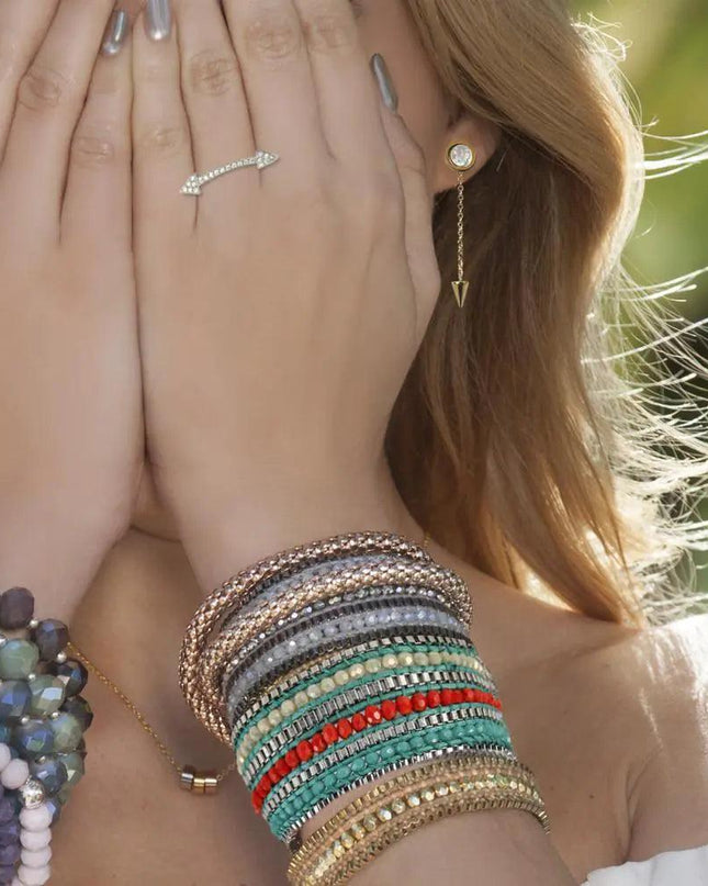 Looped  Bracelet-Tangerine