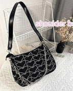 Black Shoulder Bag / 25x18cm