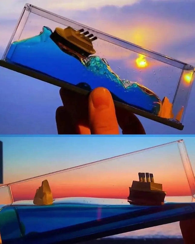Titanic Cruise Ship Fluid Drift Bottle