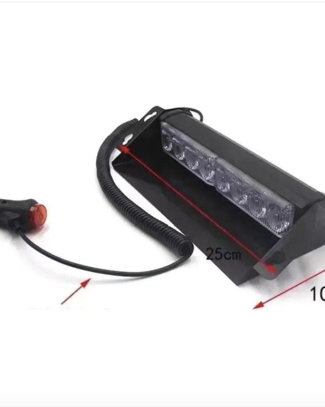 Front Windshield Shovel with 8-LED Red & Blue Flashing Lights