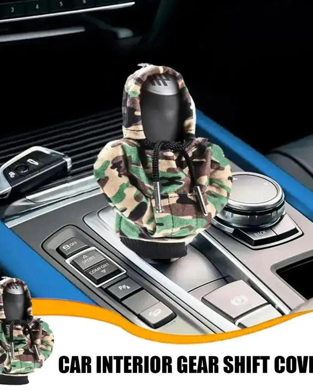 Car Gear Shift Cover Mini Hoodie Gear Shift Cover for Car Shifter Interior Trim