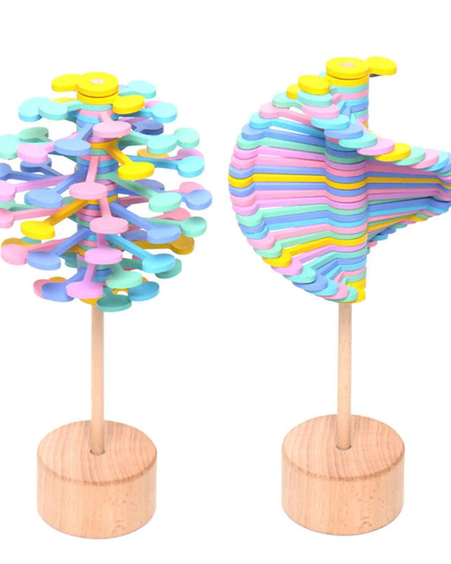 Wooden Spiral Lollipop Stress Relief Toy