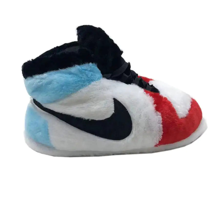 Blue Red AJ 1 Novelty Sneaker Slippers