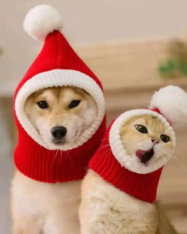 Winter Pet Cap Hat Christmas Warmer