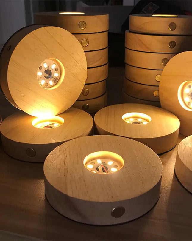 New Wooden LED Light Dispaly Base