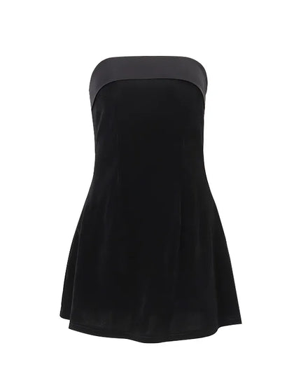 Women's Clothing Fashion Girl Backless Off-neck Tube Top Dress Women