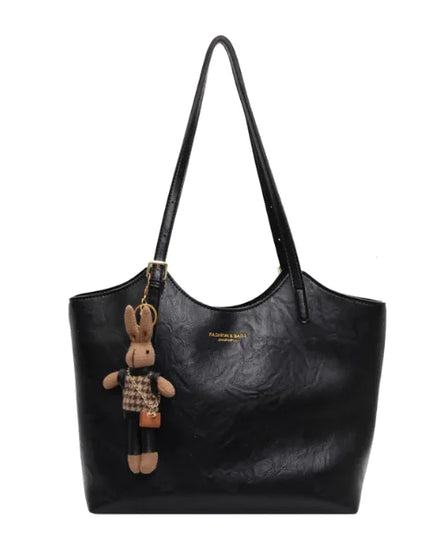 Stylish One-Shoulder Oil Wax Leather Bag