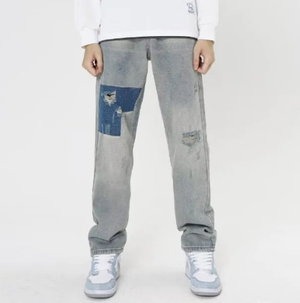 Men's Ripped Retro Loose Jeans