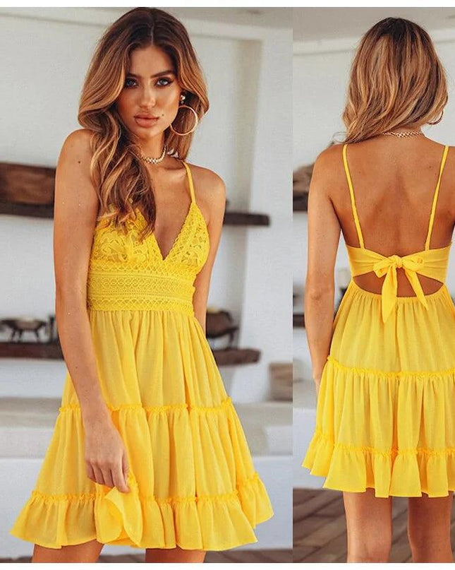 Sleeveless Spaghetti Strap Dress