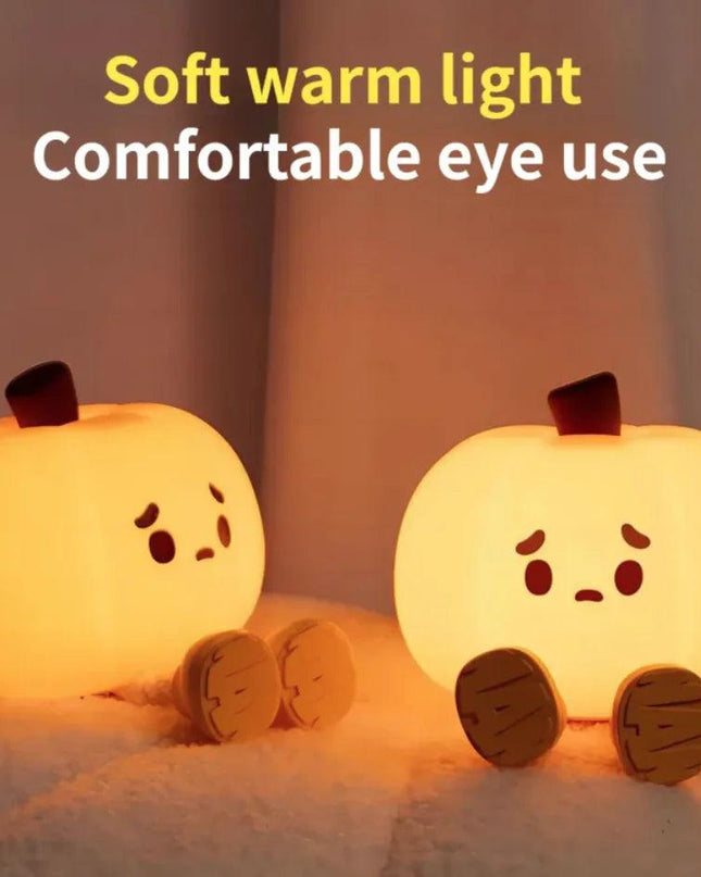Cute Silicone Halloween Pumpkin Night Light