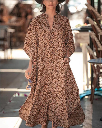 Wide Dress -Cheetah