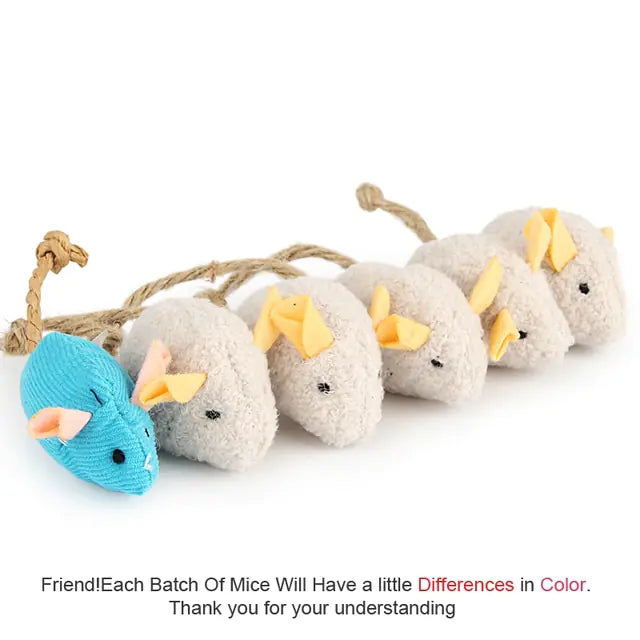 Pet Toy Mice Plush Mouse Cat Toy For Kitten