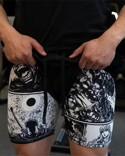 2 in-1 Compression Shorts for Men