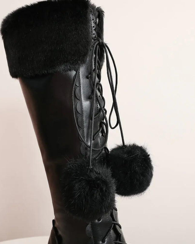 High Boots Winter Warmer Fur Boots