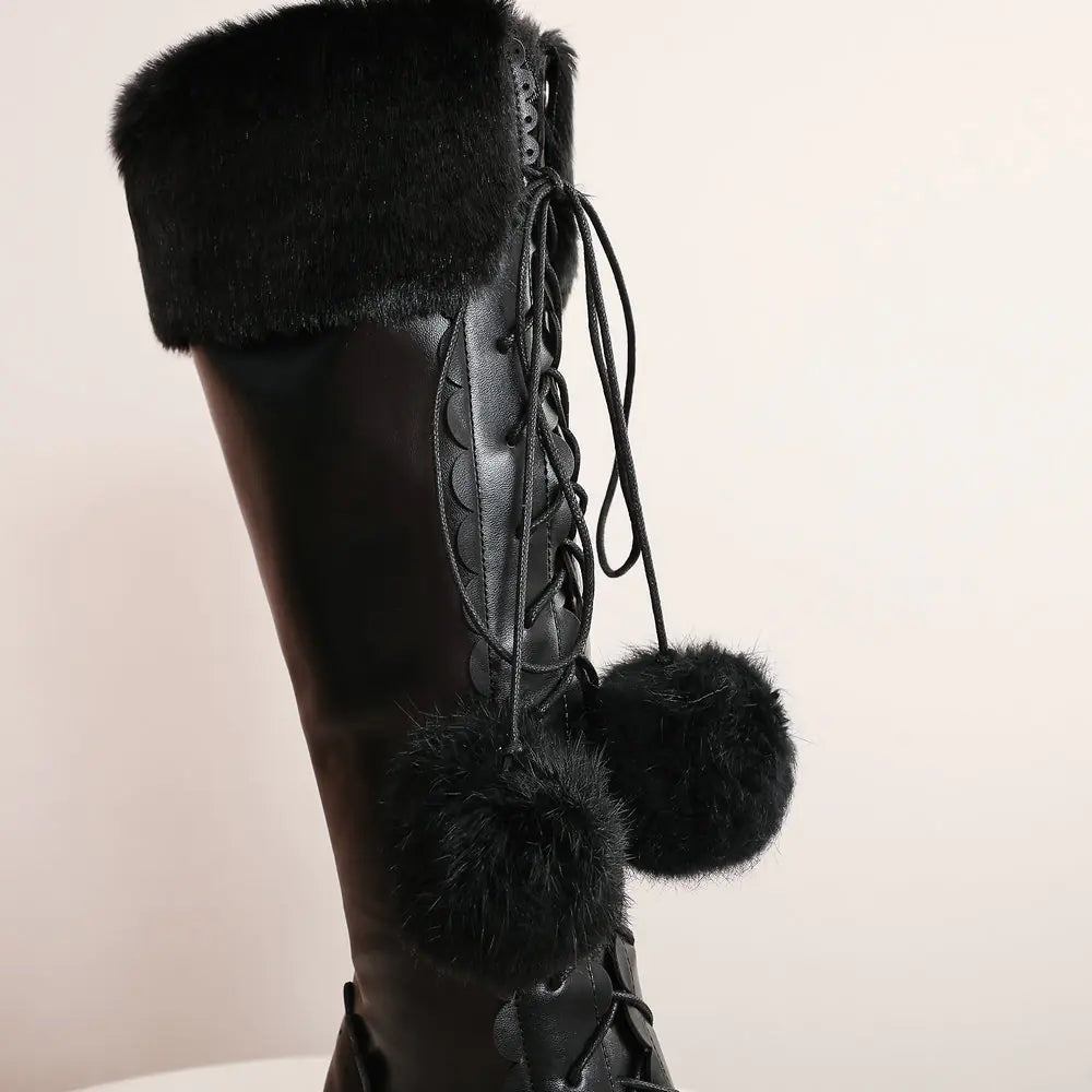 High Boots Winter Warmer Fur Boots