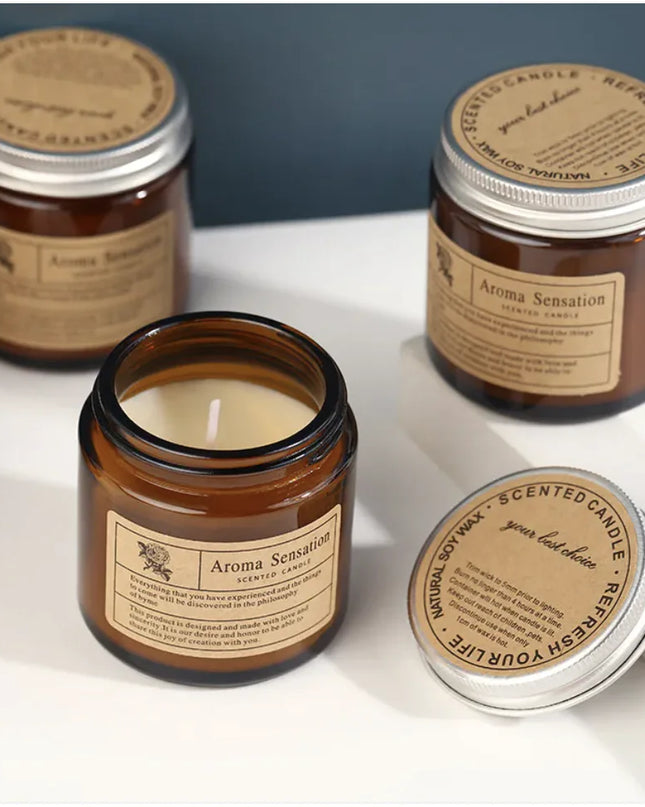Smokeless Brown Aromatherapy Candle