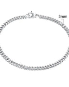 3.5mm Silver / 18cm