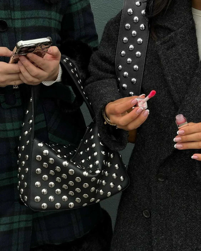 Rivet Motorcycle Shoulder Bag